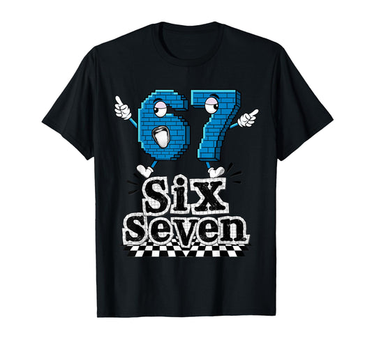 67 Brainrot Italian Meme Funny 6 7 Brainrot Gaming Meme T-Shirt