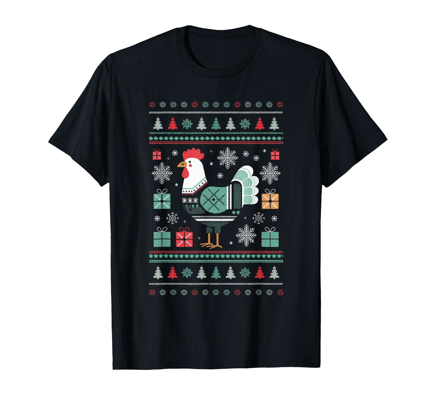 Chicken Ugly Christmas T-Shirt