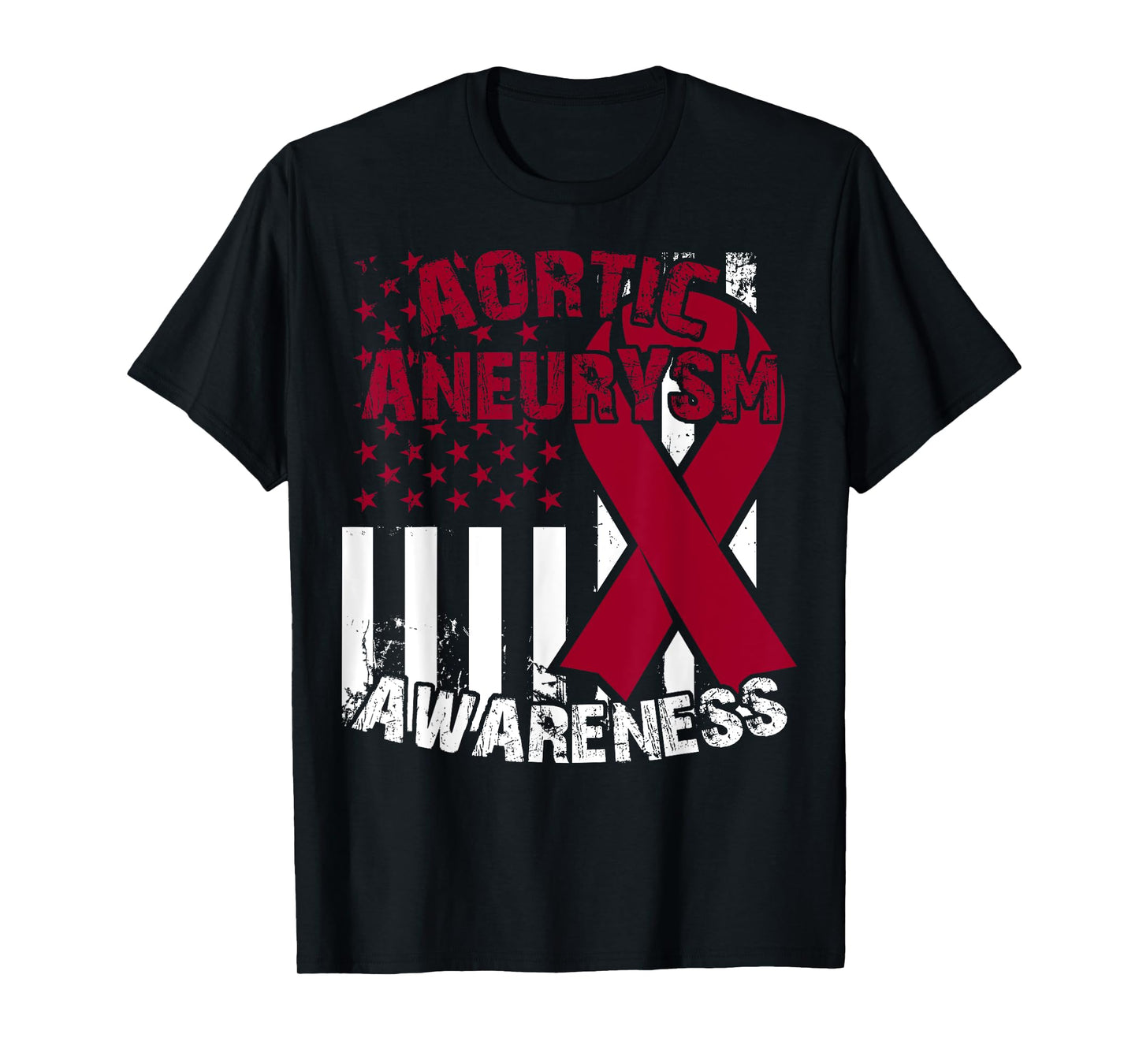Burgundy Awareness Ribbon - Aortic Aneurysm T Shirt T-Shirt