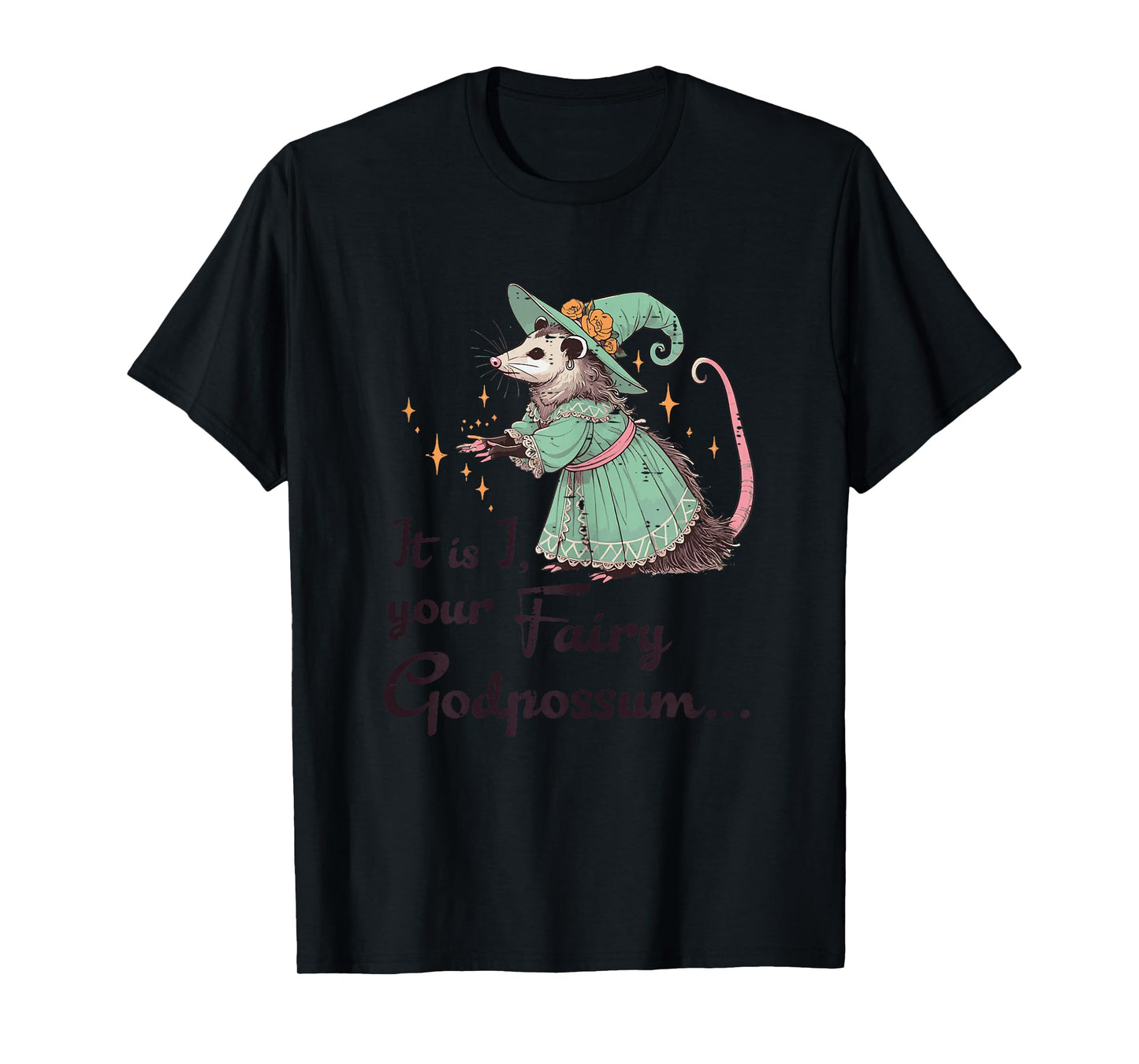 Opossum Your Fairy Godpossum Funny Possum Girls Kids Women T-Shirt