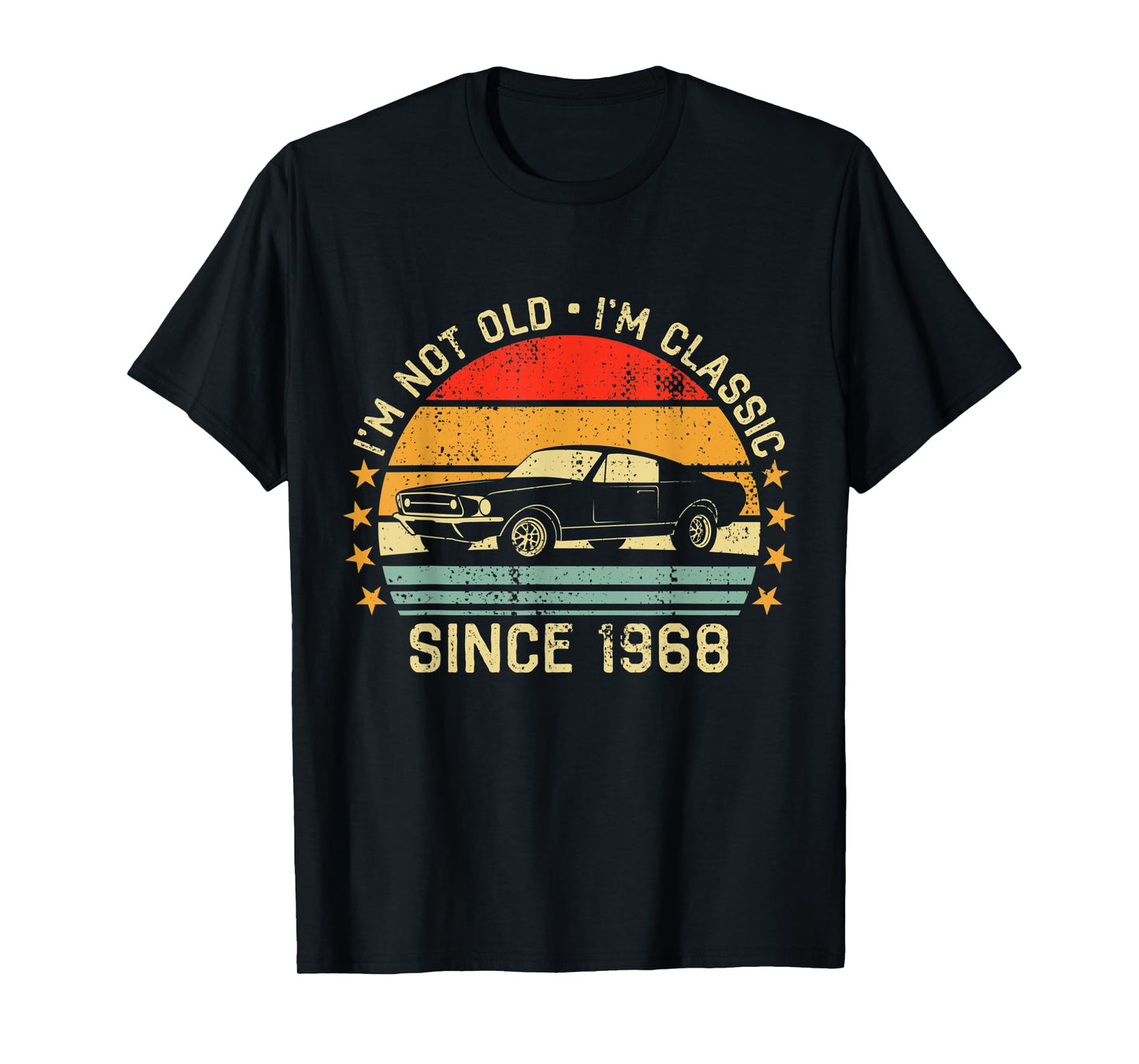 Cool Car Mens 53rd Birthday Gift For 53 year old Men & Women T-Shirt