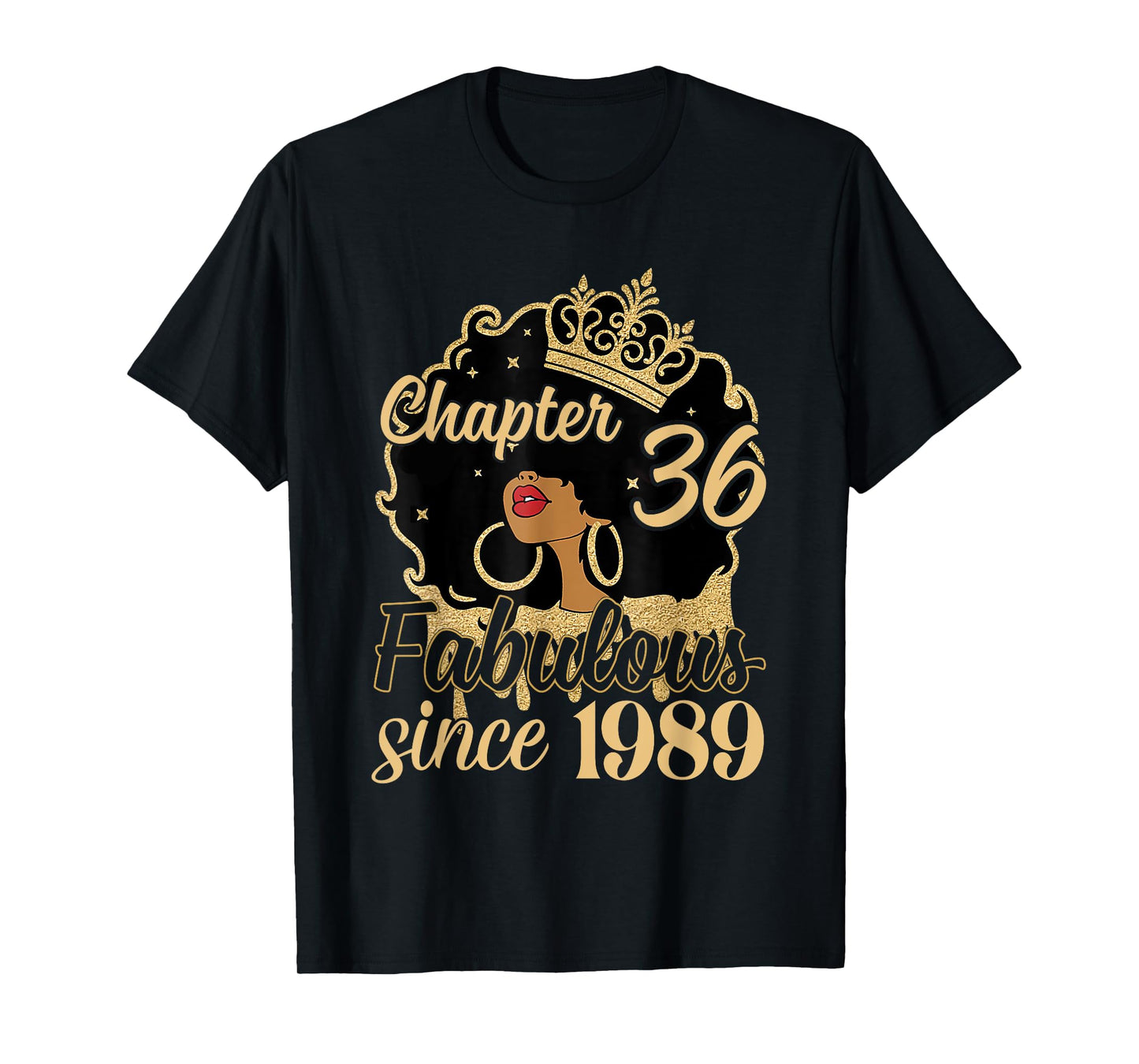 Chapter 36 Fabulous Since 1989 36th Birthday for Girls Women T-Shirt