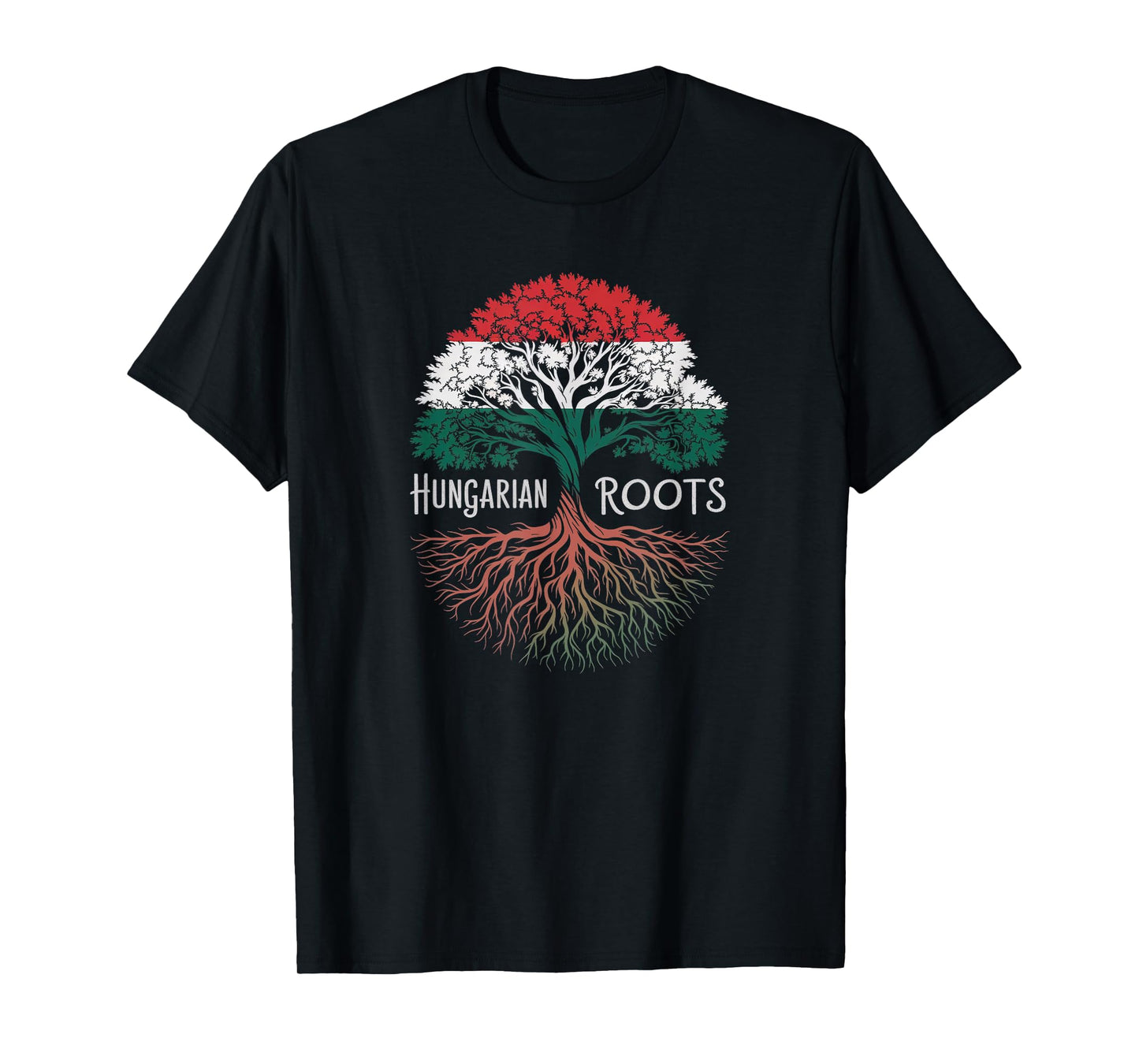 Hungarian Roots - Hungary Flag Colors Family Tree Souvenir T-Shirt