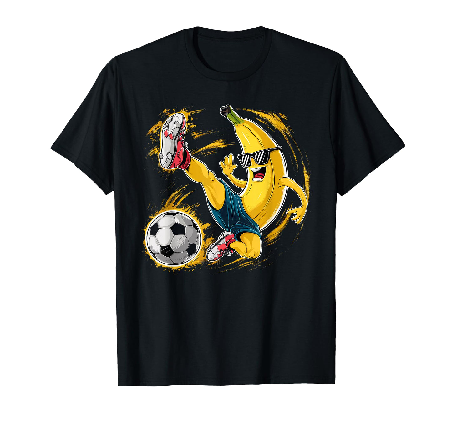 Sport Banana Football Player Fruit Cute Banana Soccer Player T-Shirt