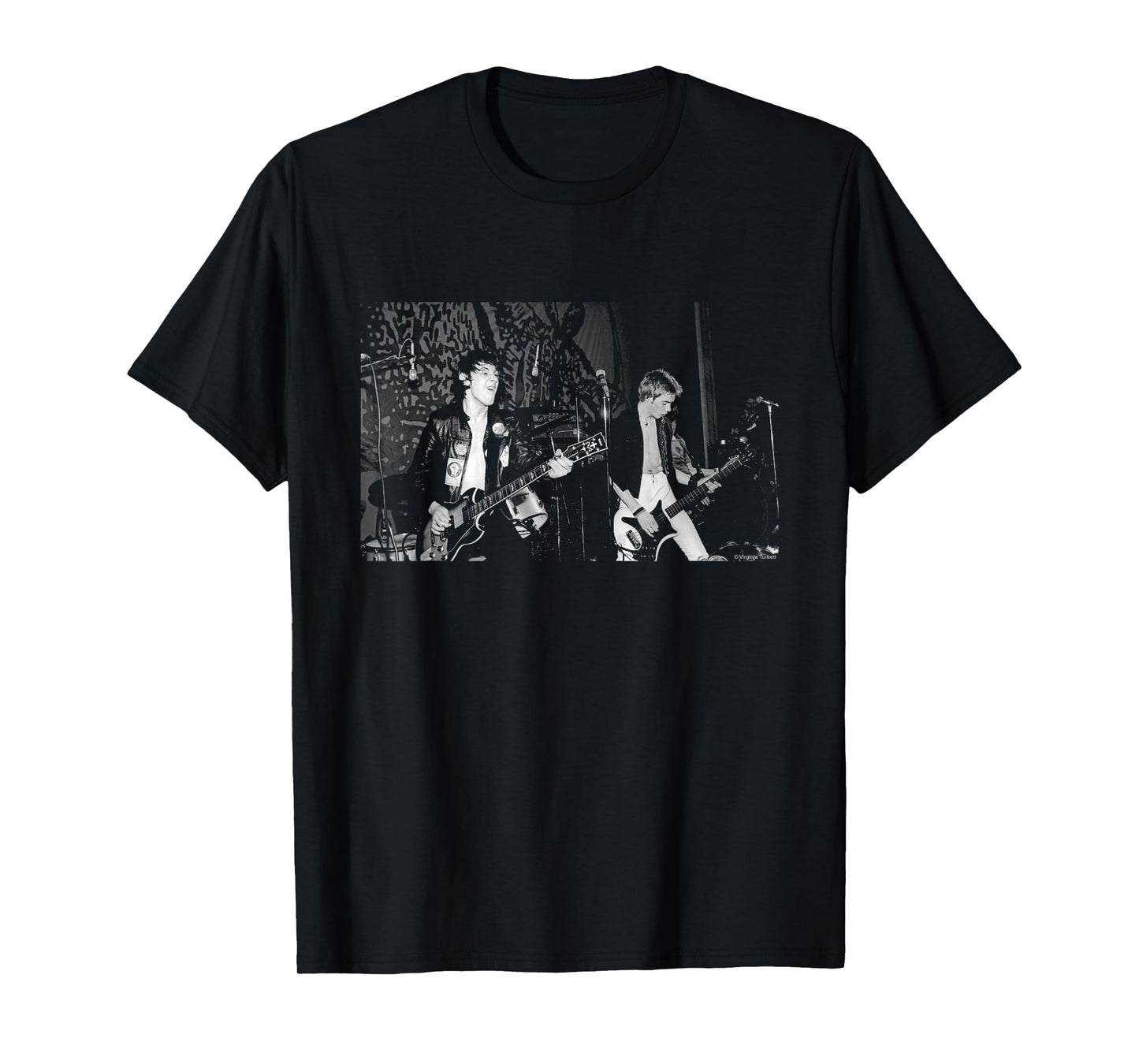 Stiff Little Fingers Punk Band Live By Virgina Turbett T-Shirt