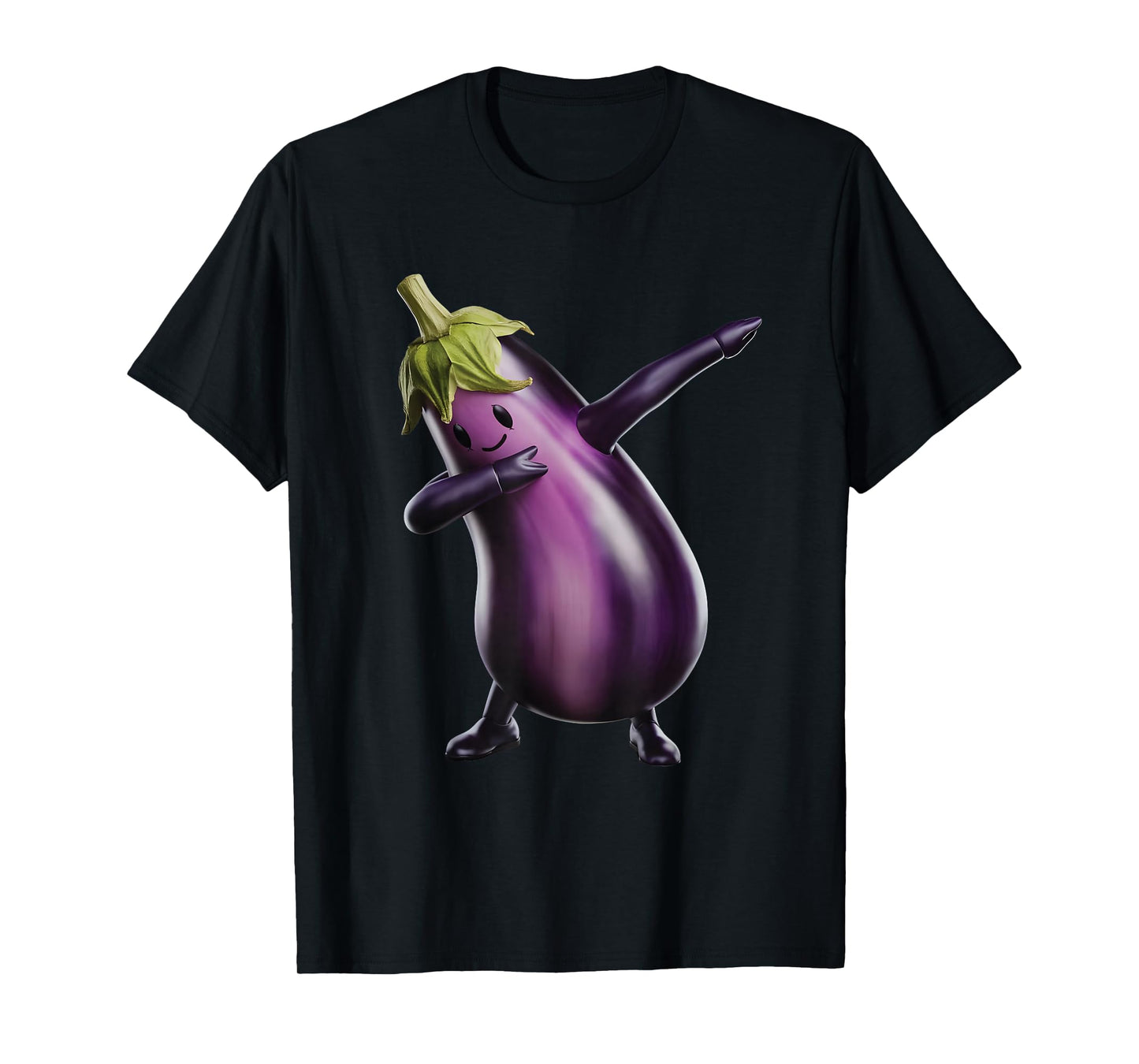 Eggplant Dabbing T-Shirt
