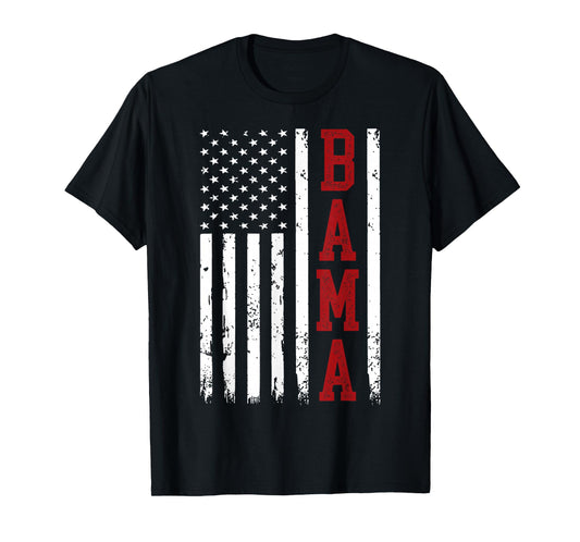 Alabama White AL State Vintage Sports Lover Men Women T-Shirt