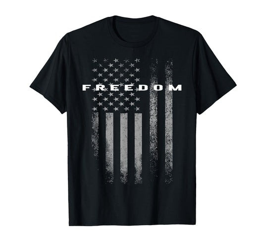 Red Freedom American Flag Shirt for Men and Women T-Shirt