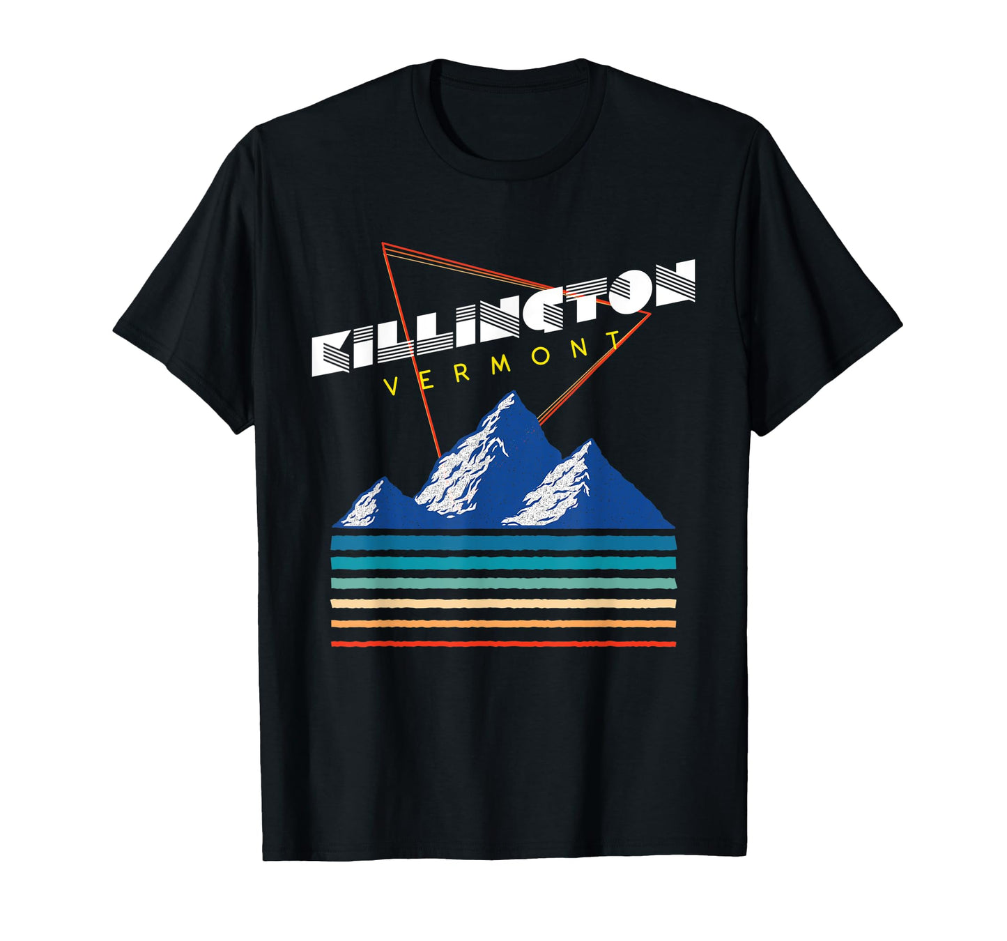Killington, Vermont - USA Ski Resort 1980s Retro T-Shirt