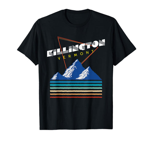 Killington, Vermont - USA Ski Resort 1980s Retro T-Shirt