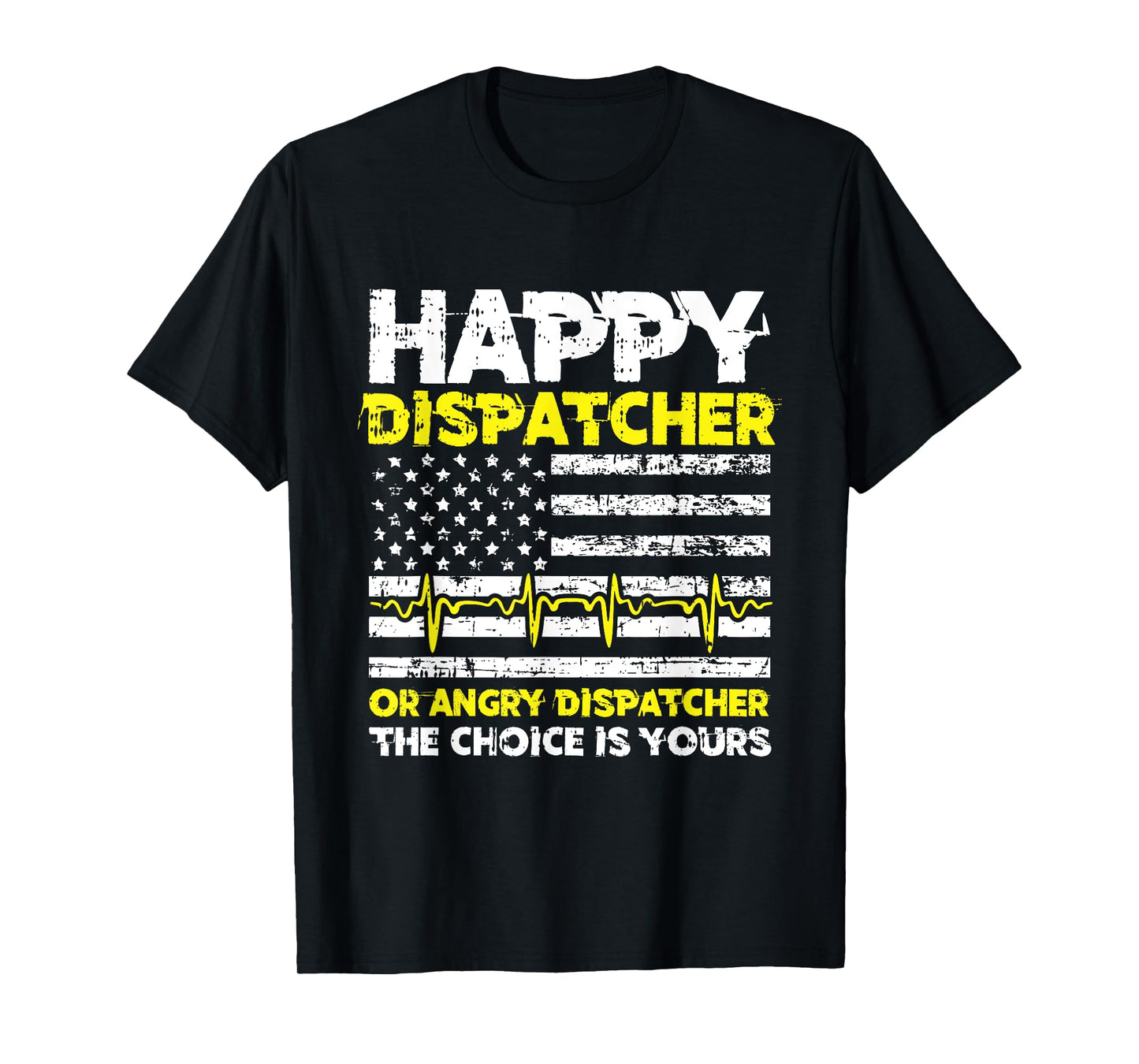 American Flag 911 Operator Dispatch-er Police Fire EMS Gift T-Shirt