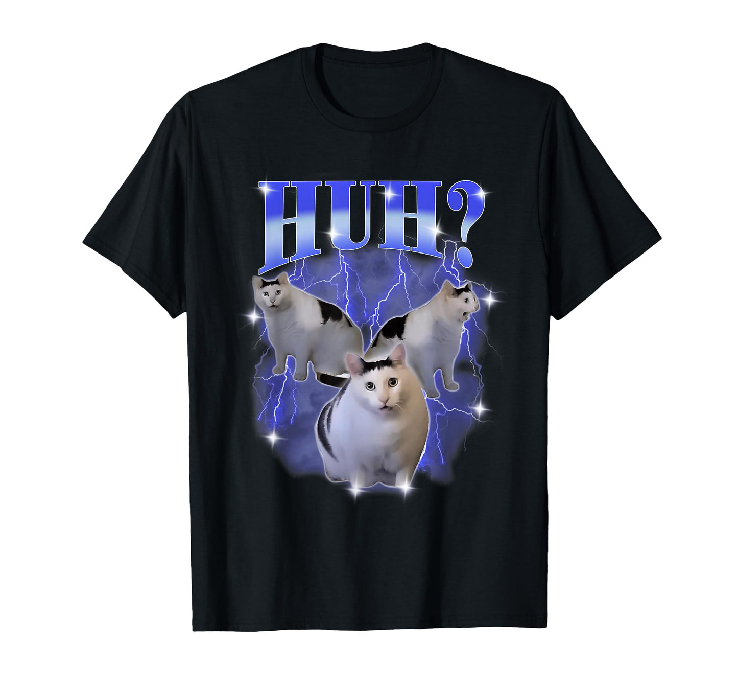Huh Silly Cat Meme Funny Oddly Bootleg Specific Dank Meme T-Shirt