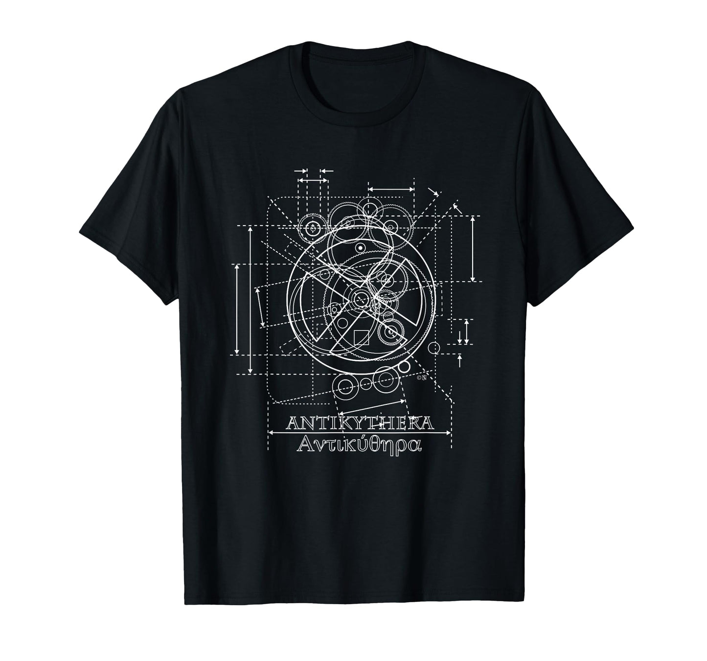 Antikythera Mechanism Drawing T-Shirt