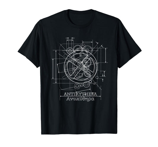 Antikythera Mechanism Drawing T-Shirt