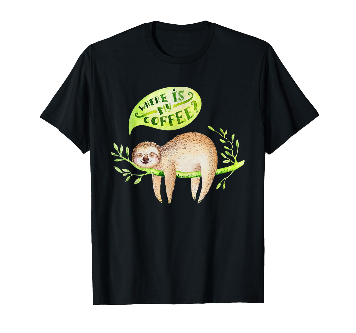 Cute Baby animals sloth nursery T-Shirt