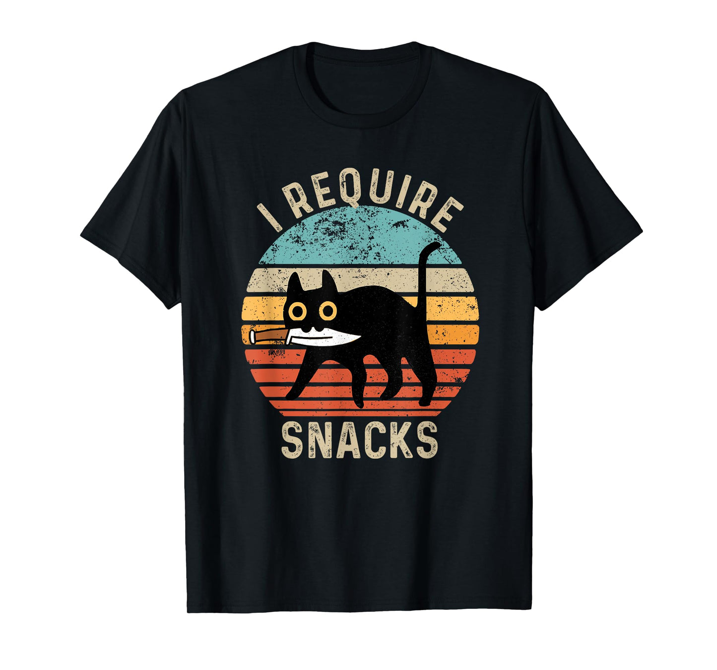 I Require Snacks cat Funny T-Shirt