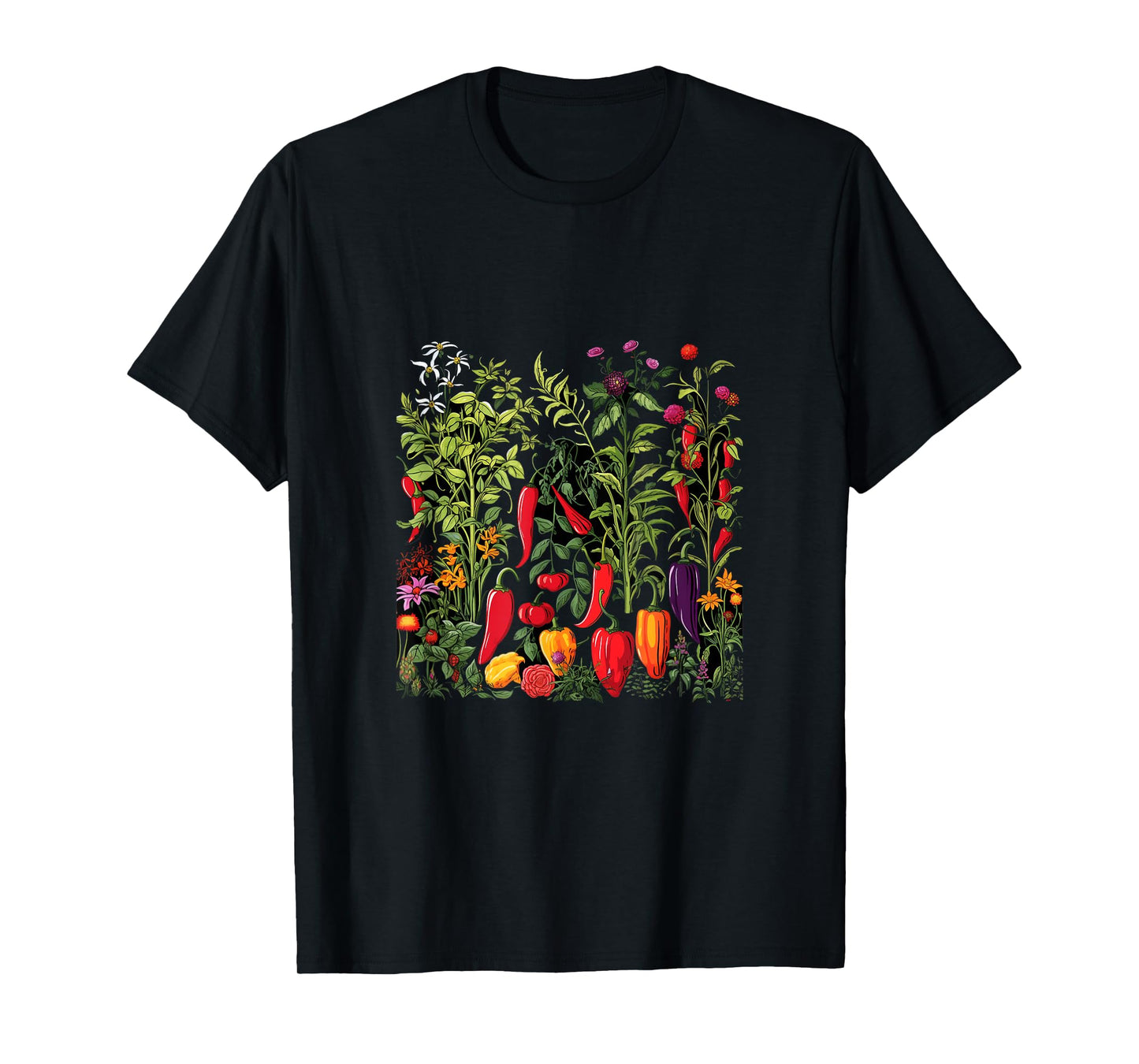 Chili Hot Pepper Plants Chillis Garden Spicy Pepper T-Shirt