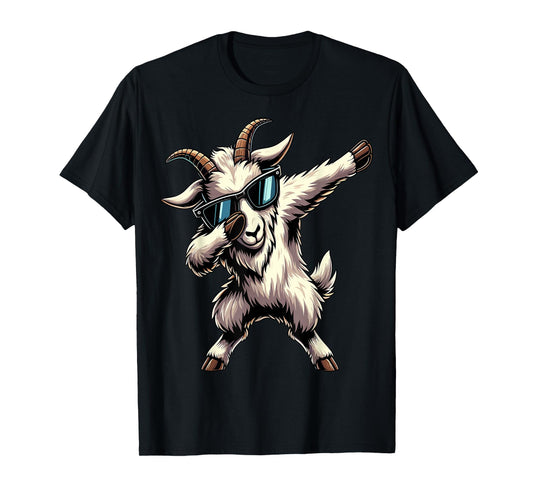 Dabbing Goat with Sunglasses Goat Animal T-Shirt