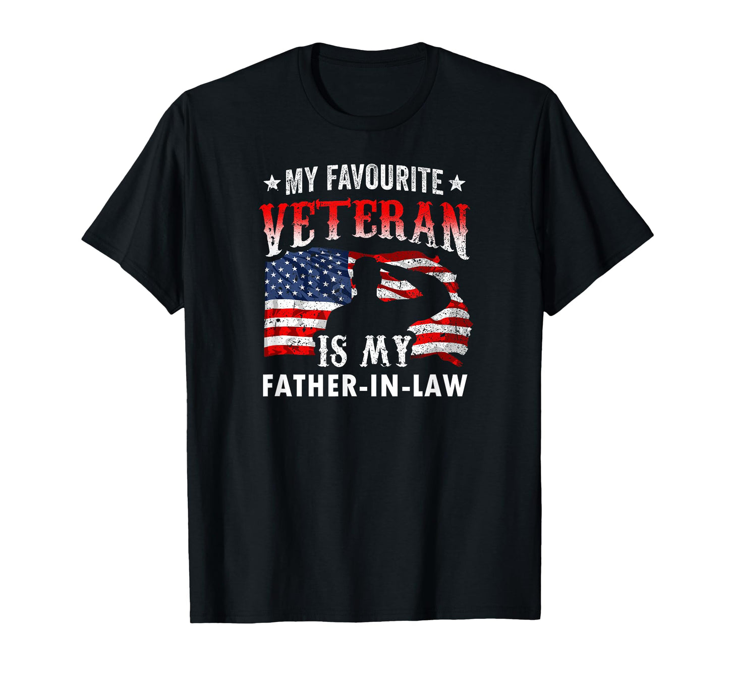 My Favorite Veteran Is My Father-In-Law Family Veteran's Day T-Shirt