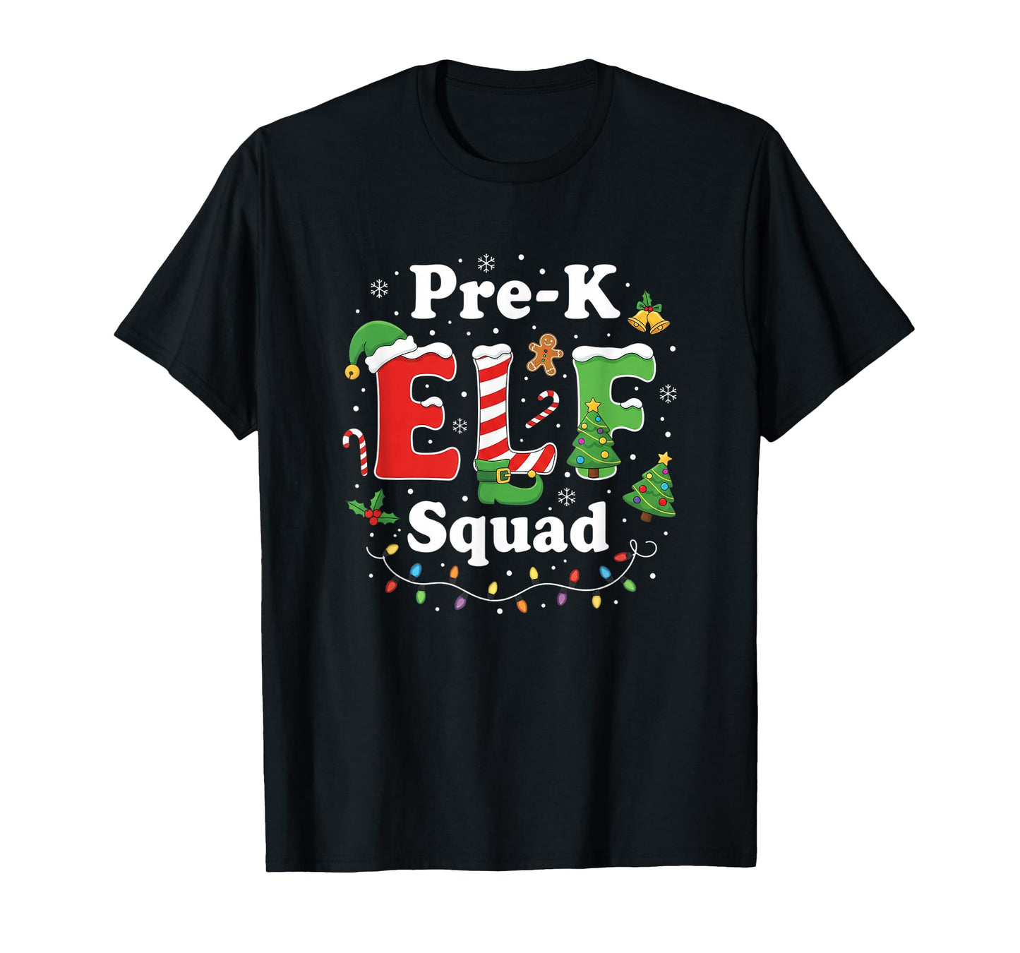 Teacher Pre-K Elf Squad Teacher Holiday Classroom Christmas T-Shirt