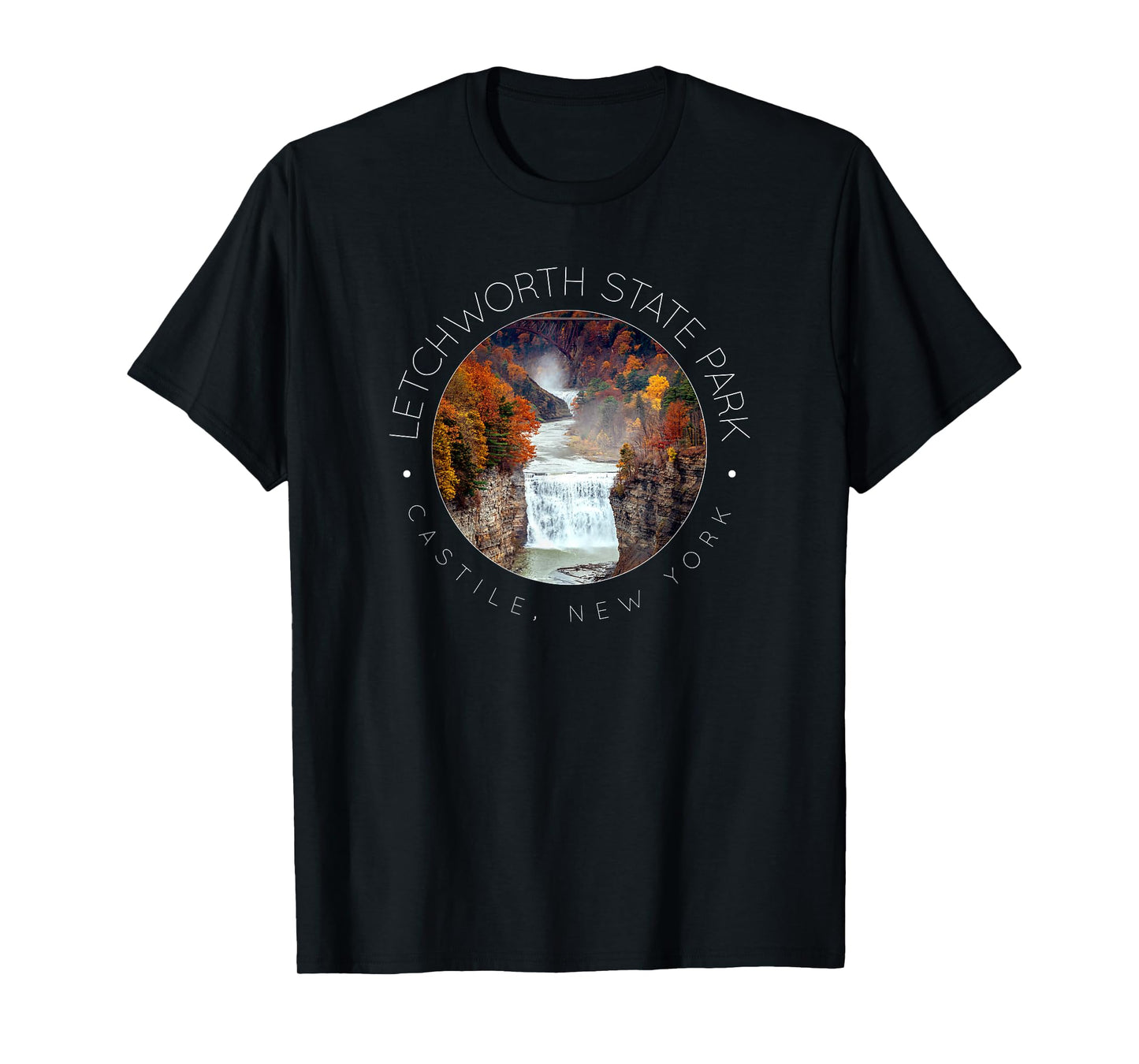 Letchworth State Park, New York State Parks, Waterfall T-Shirt