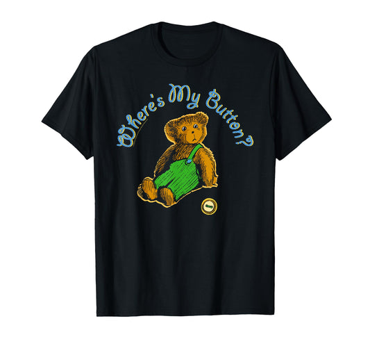 Corduroy Where's My Button Teddy Bear Retro Children's Book T-Shirt