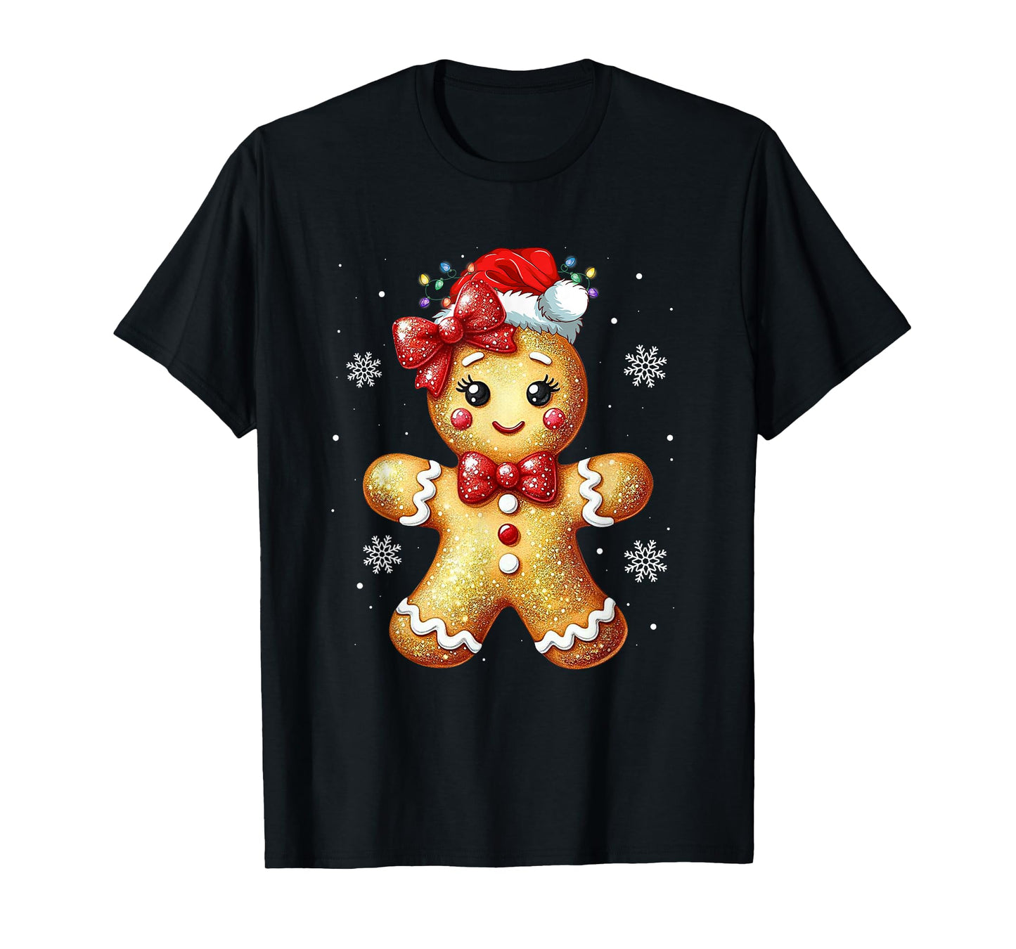 Cute Gingerbread Girl Christmas Cookie Baking Holiday Xmas T-Shirt