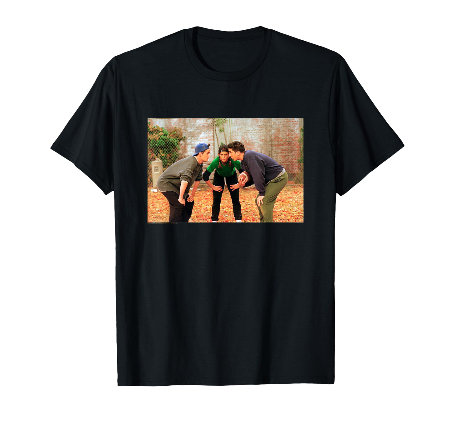 Friends Fall Chandler Rachel Ross Huddle TV Show T-Shirt