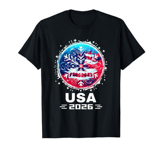 USA 2026 Go United States Winter Sports USA Team 2026 USA T-Shirt