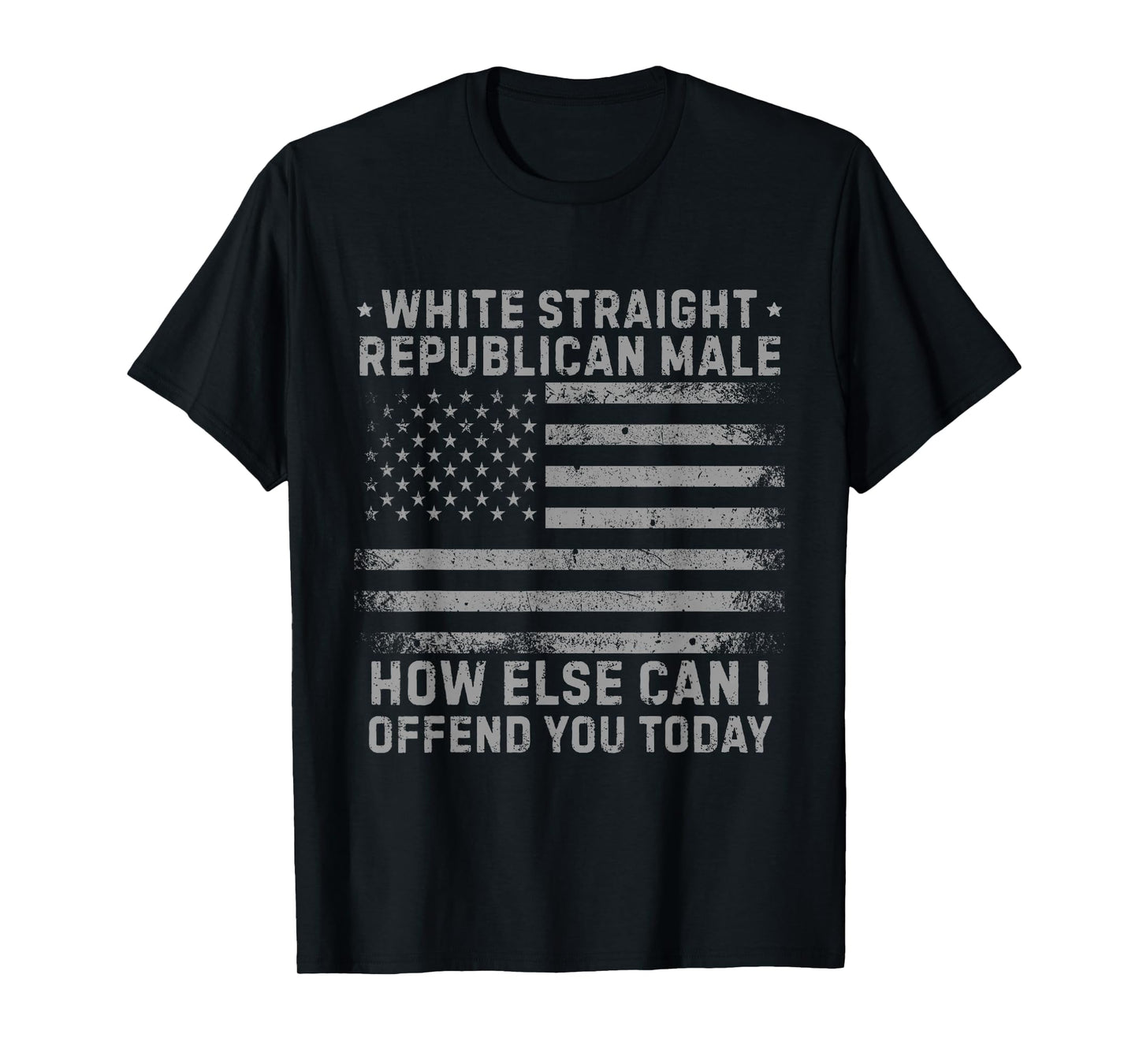 Straight White Republican Male Funny Conservative Political T-Shirt
