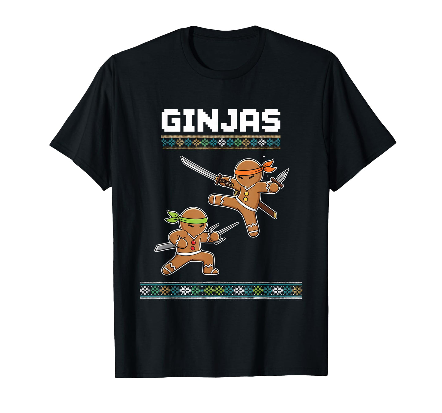 Christmas Ginjas Gingerbread Ninjas - Funny Ninjabread T-Shirt