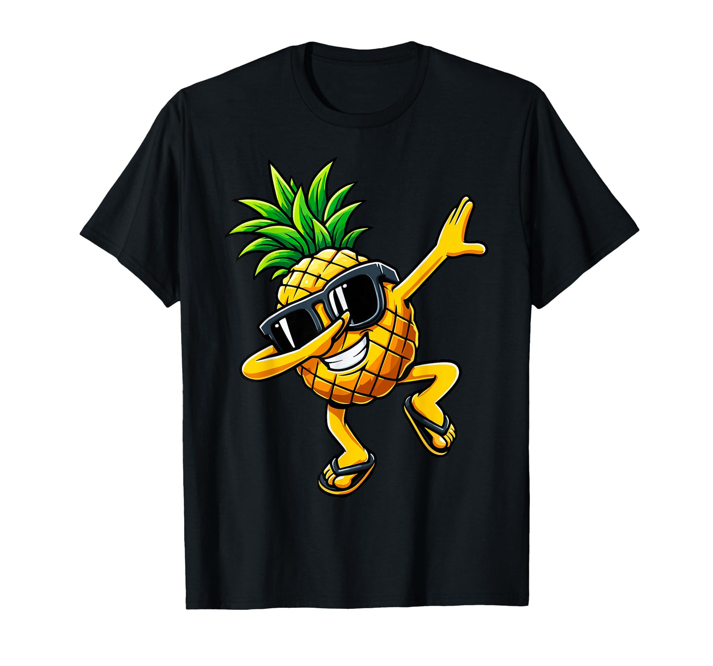 Dabbing Pineapple Sunglasses Hawaiian Aloha Beaches Hawaii T-Shirt