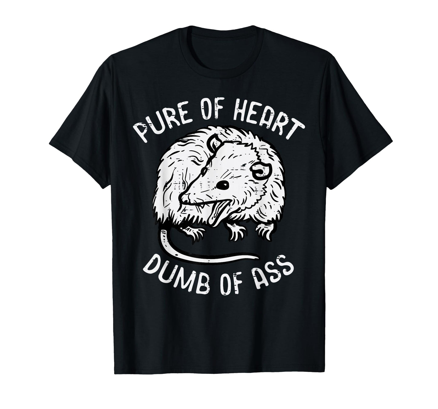 Opossum Pure Of Heart Fun Possum Street Cat Trash Men Women T-Shirt
