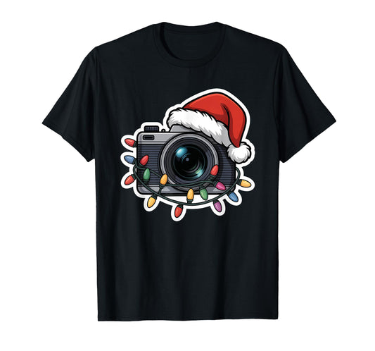 Christmas Photo Camera Festive Holiday Xmas T-Shirt