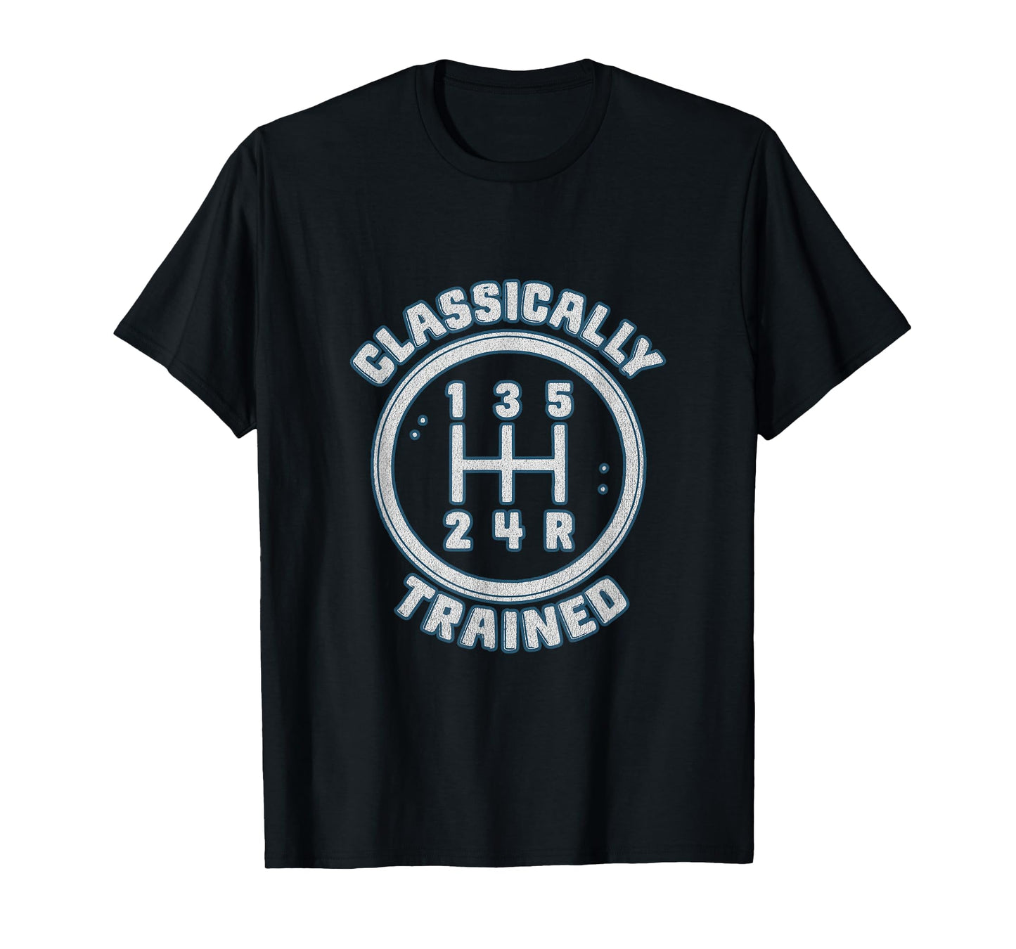 Automotive Classically Trained Manual Gear Shift Retro Car T-Shirt