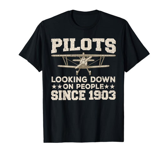 Cool Pilot For Men Women Aircraft Pilot Airplane Flying T-Shirt