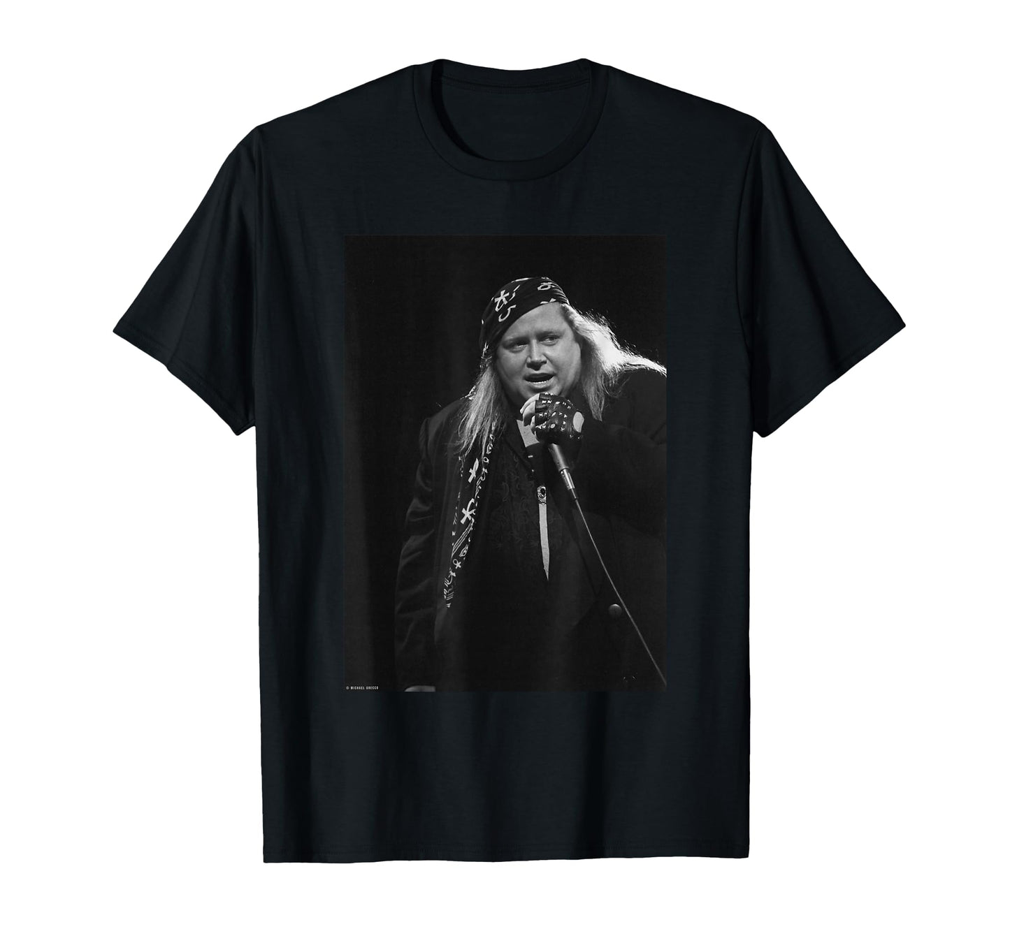 Sam Kinison Comedy Hero at Malibu Home by Michael Grecco T-Shirt