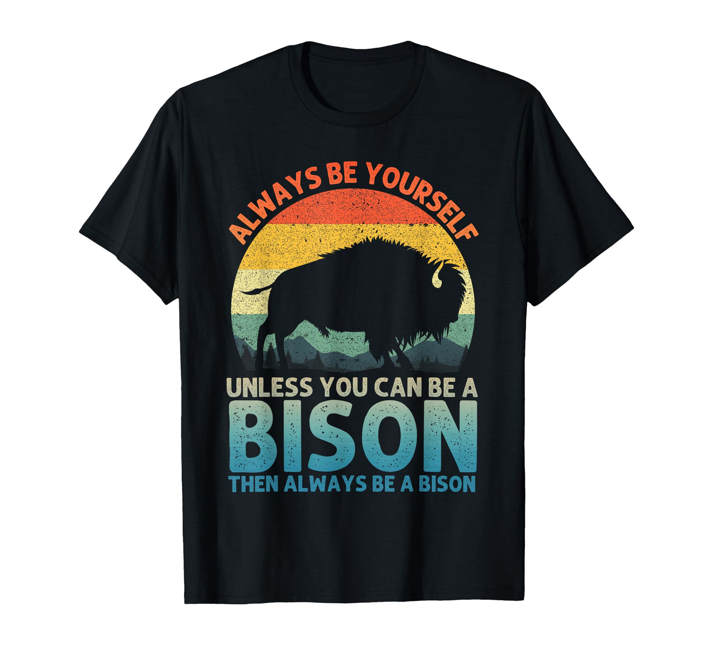 Cool Bison Design for Men Women Buffalo Animal Lovers Bison T-Shirt