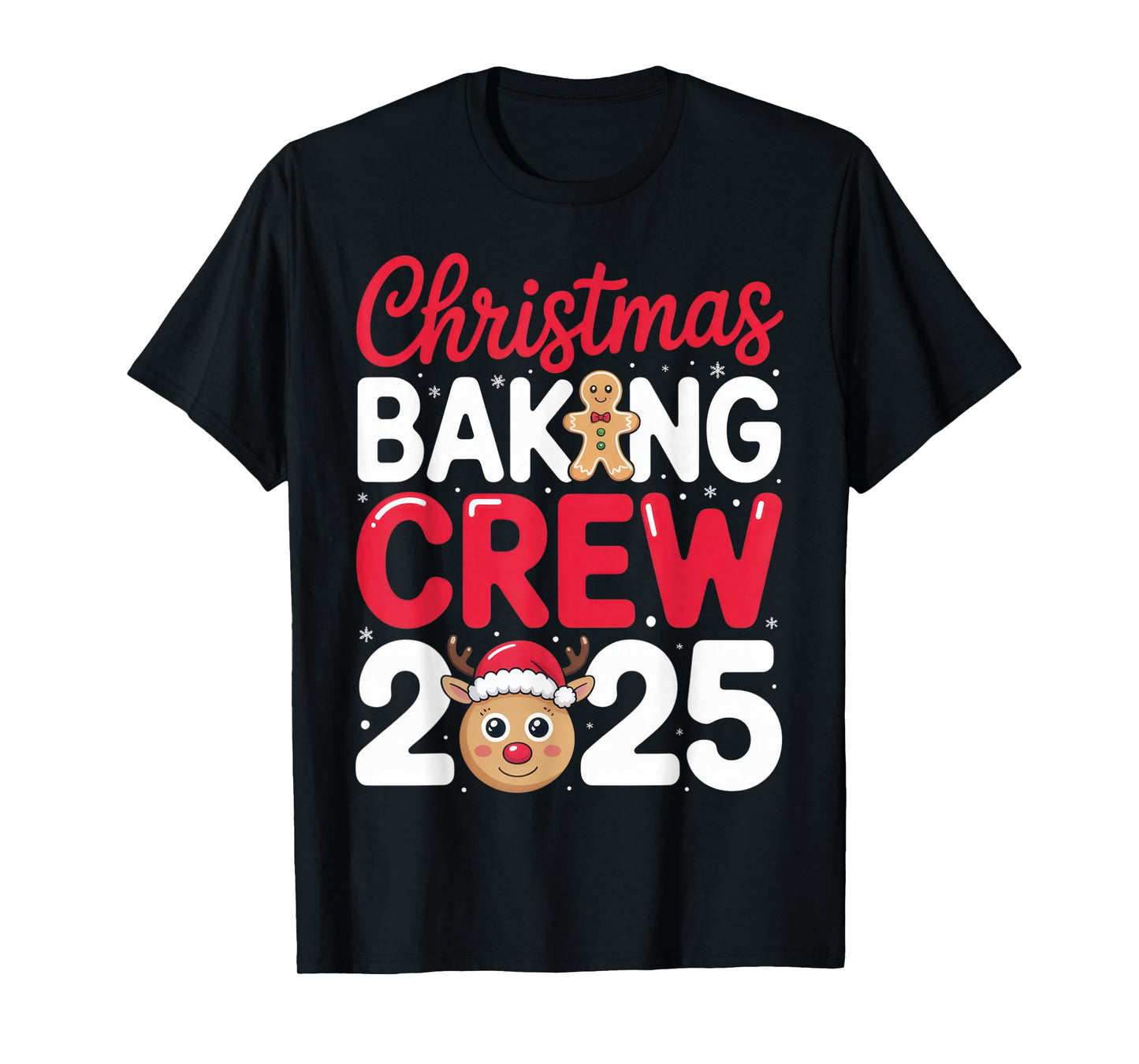 Christmas Baking Crew 2025 for Family Bakers Holiday Fun T-Shirt