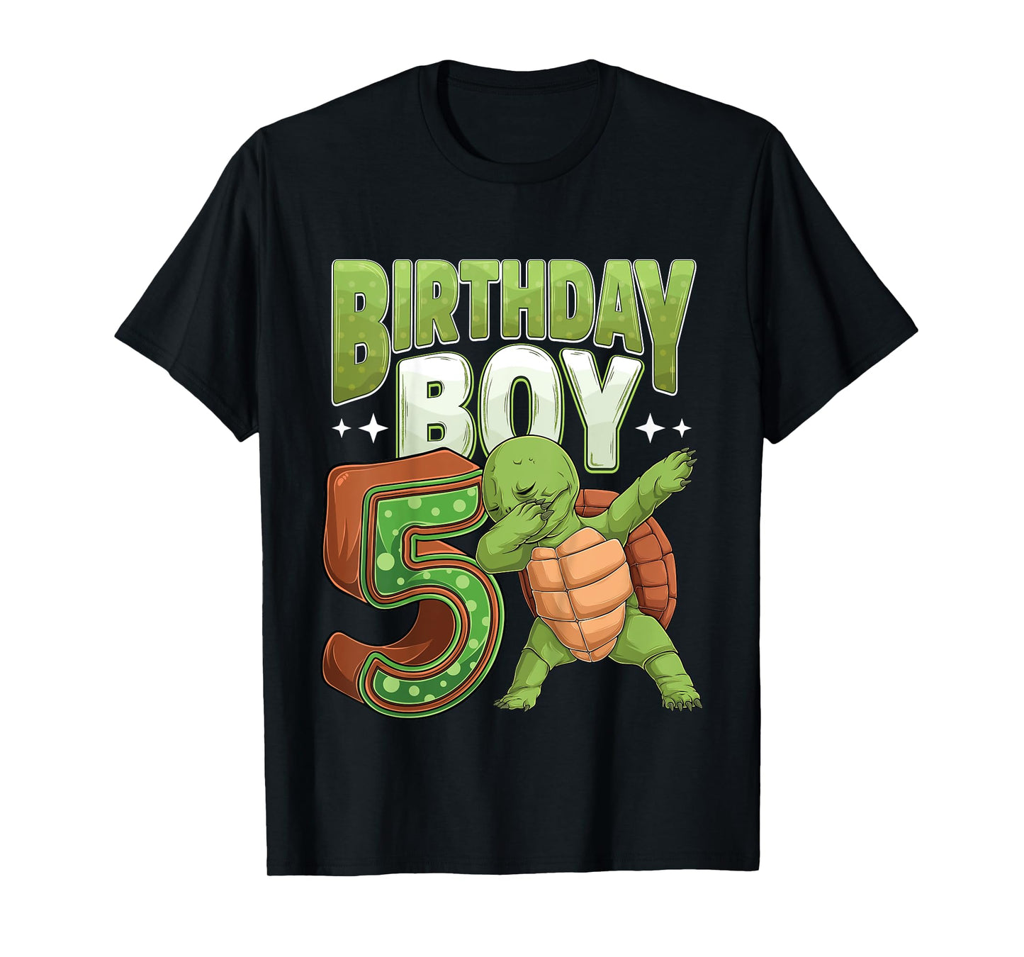 Kids 5 year old Turtle animal lovers 5th Birthday Boy T-Shirt