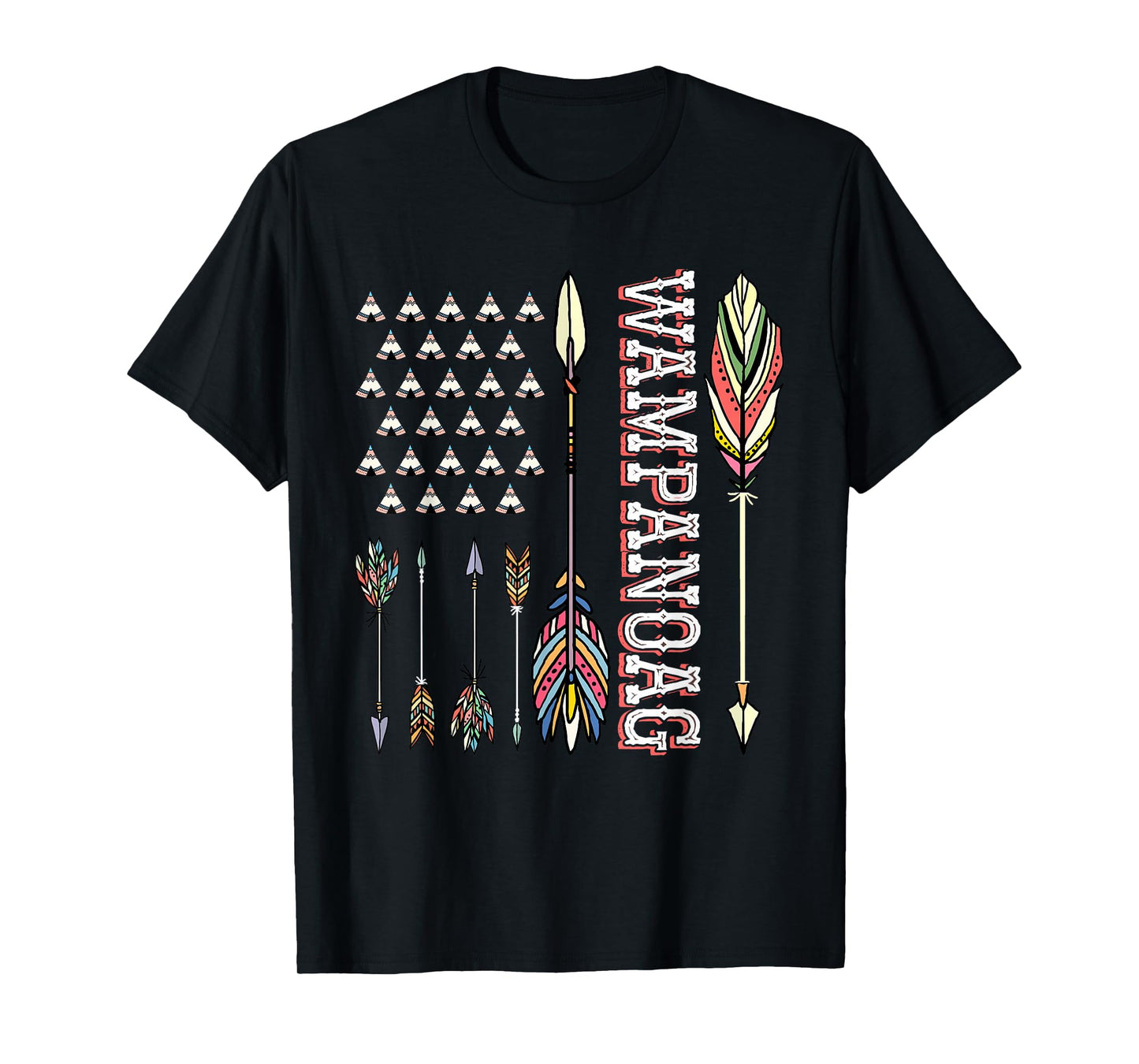 Wampanoag Flag Indigenous Heritage Native American Wampanoag T-Shirt