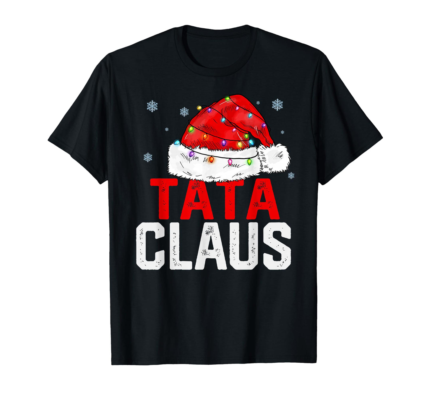 Tata Claus Funny Xmas Family Matching Grandpa Christmas T-Shirt