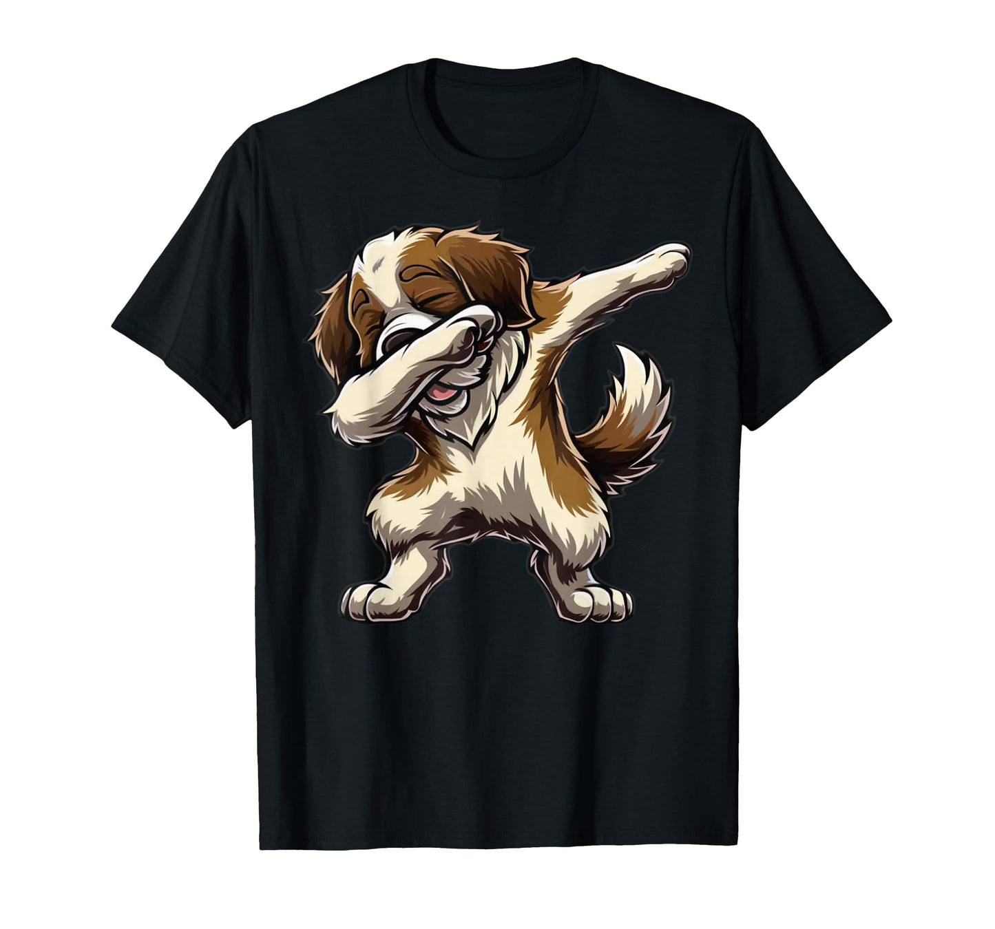Dabbing Saint Bernard Dab Dance Dog Lover Gifts Men Women T-Shirt