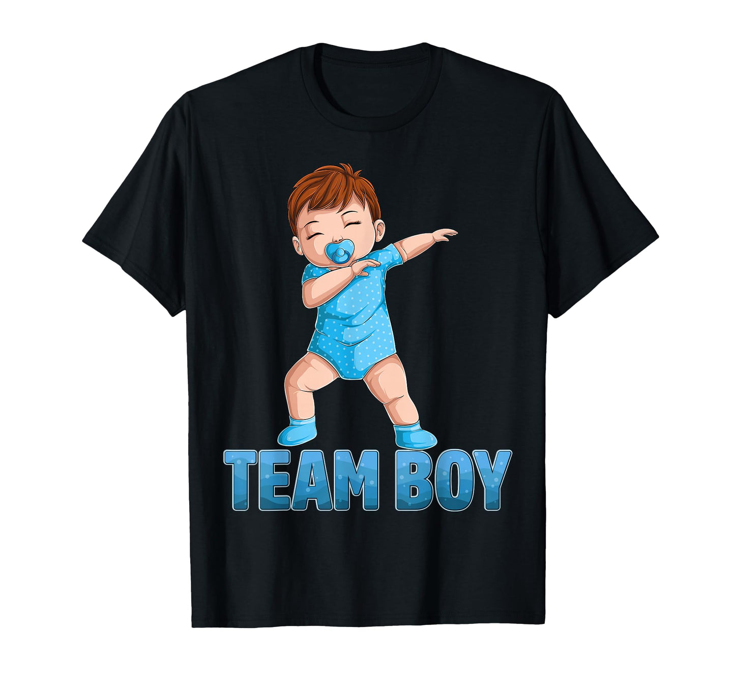 Gender Reveal Party Team Boy Baby Announcement Women Men T-Shirt Small