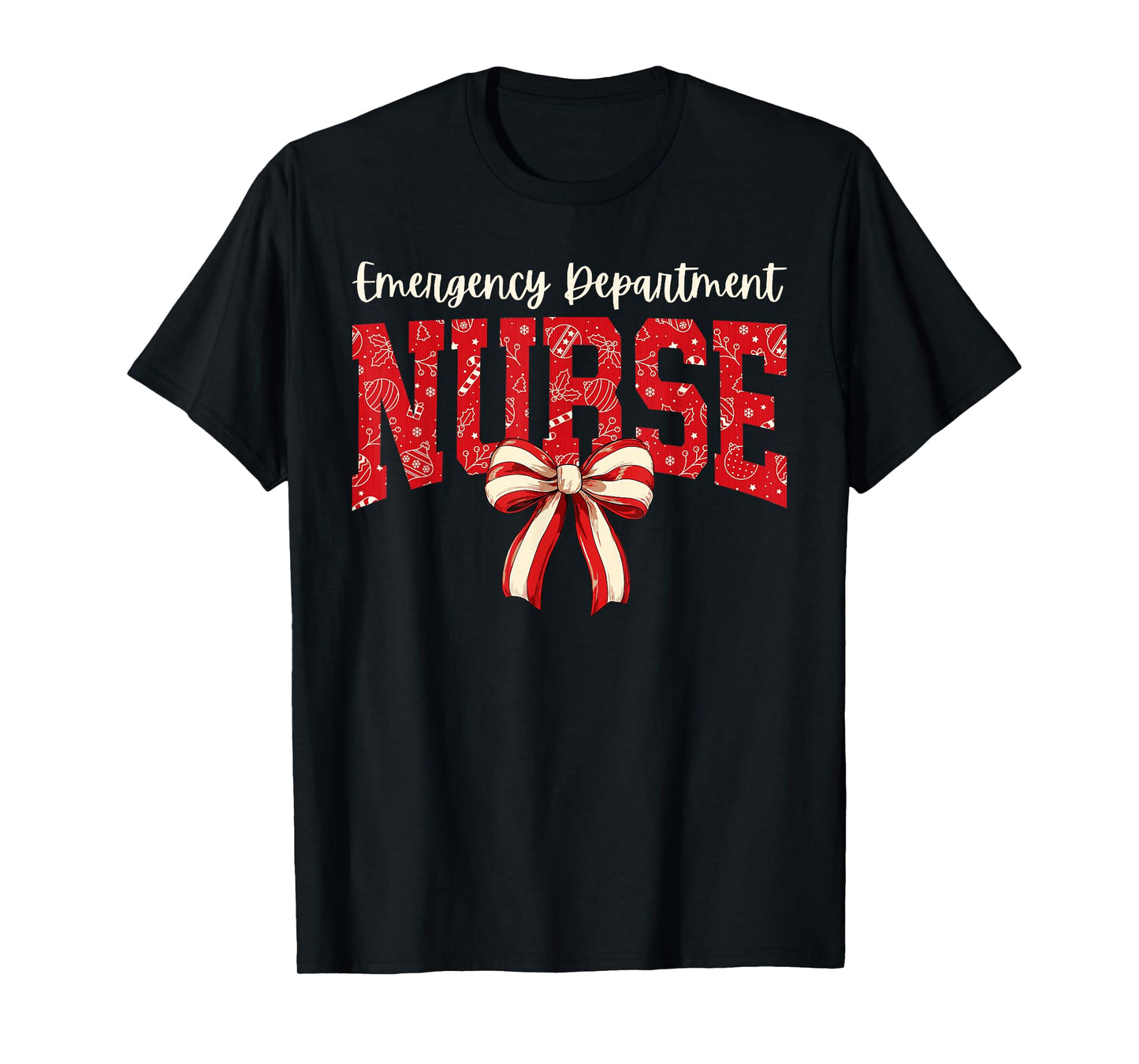 Christmas Emergency Room ER RN Nurse Department T-Shirt