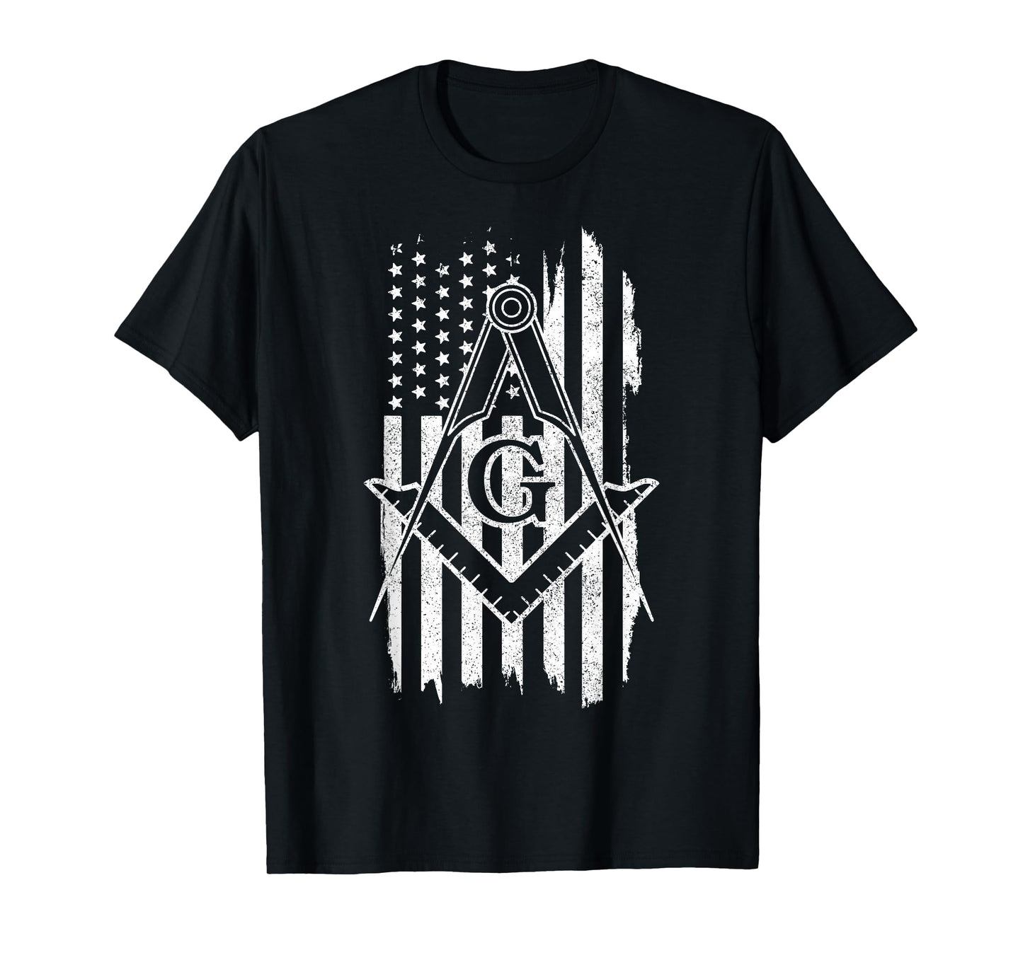 Patriotic Masonic American Flag T-Shirt