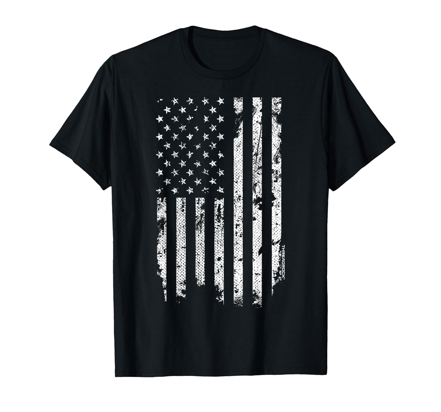 Distressed White American Flag T-Shirt T-Shirt