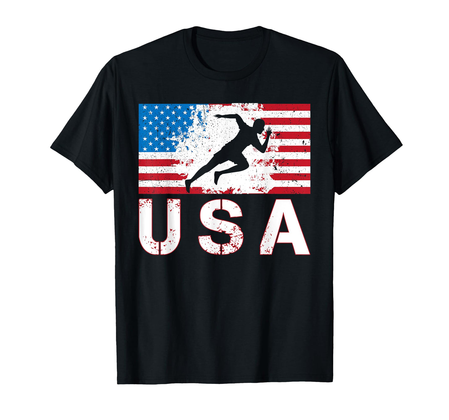 USA Track and field team American flag US men women kids T-Shirt