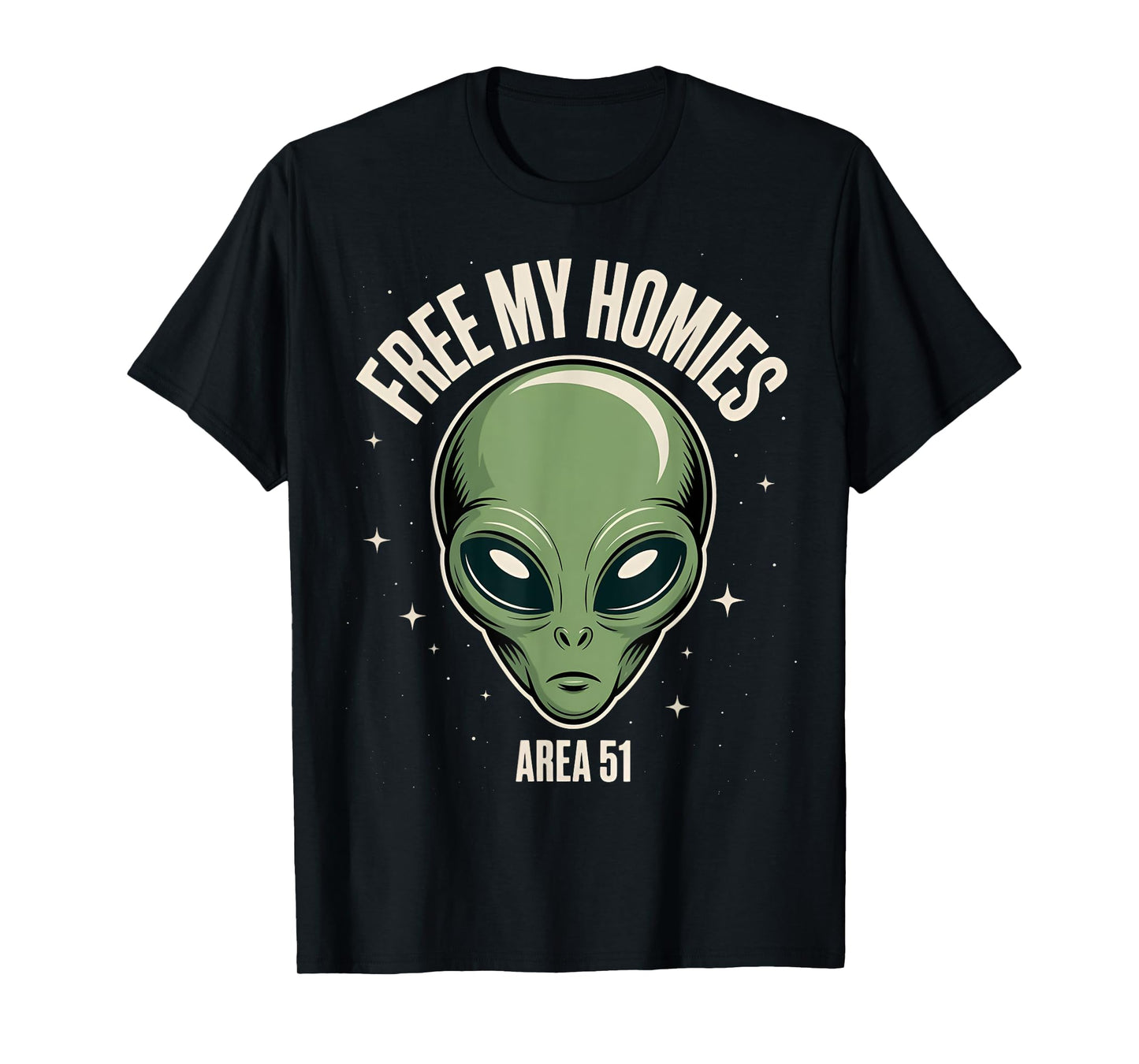 Free My Homies Area 51 Funny Alien UFO Boys Kids Men Women T-Shirt