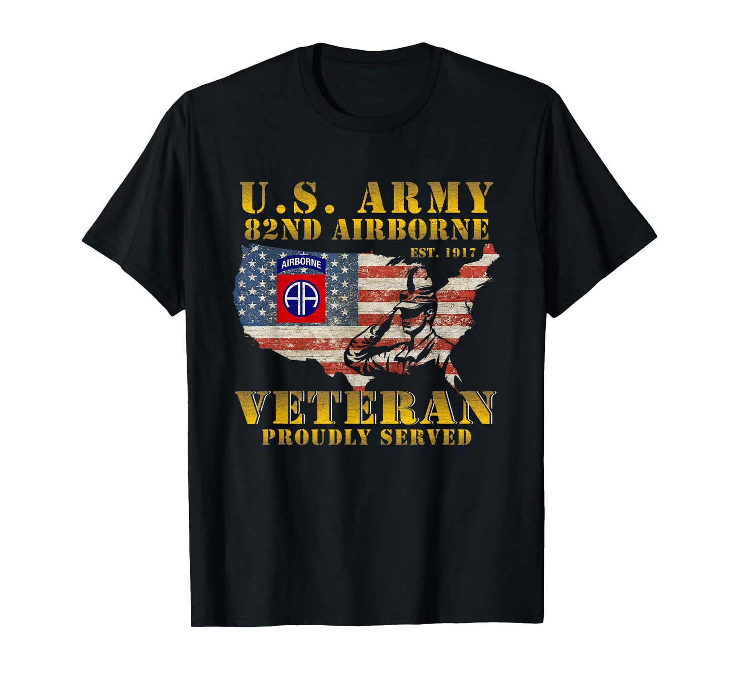 82nd Airborne Division Death From Above Fort Bragg Veteran T-Shirt